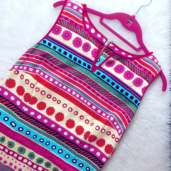 Talbots Flower Striped Sheath Dress - Picture 5 of 5